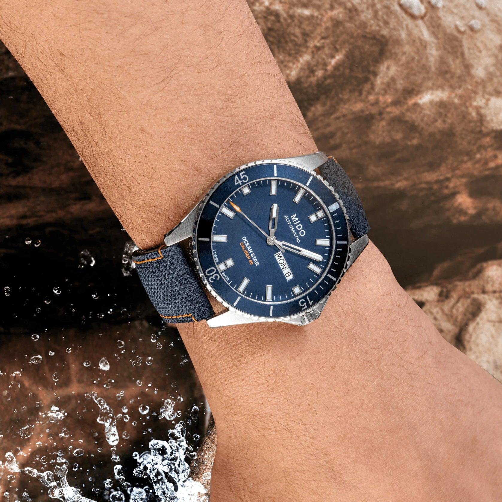 Mido orologio Ocean Star Red Bull Cliff Diving limited edition 500pz 42mm blu automatico acciaio M026.430.17.041.00
