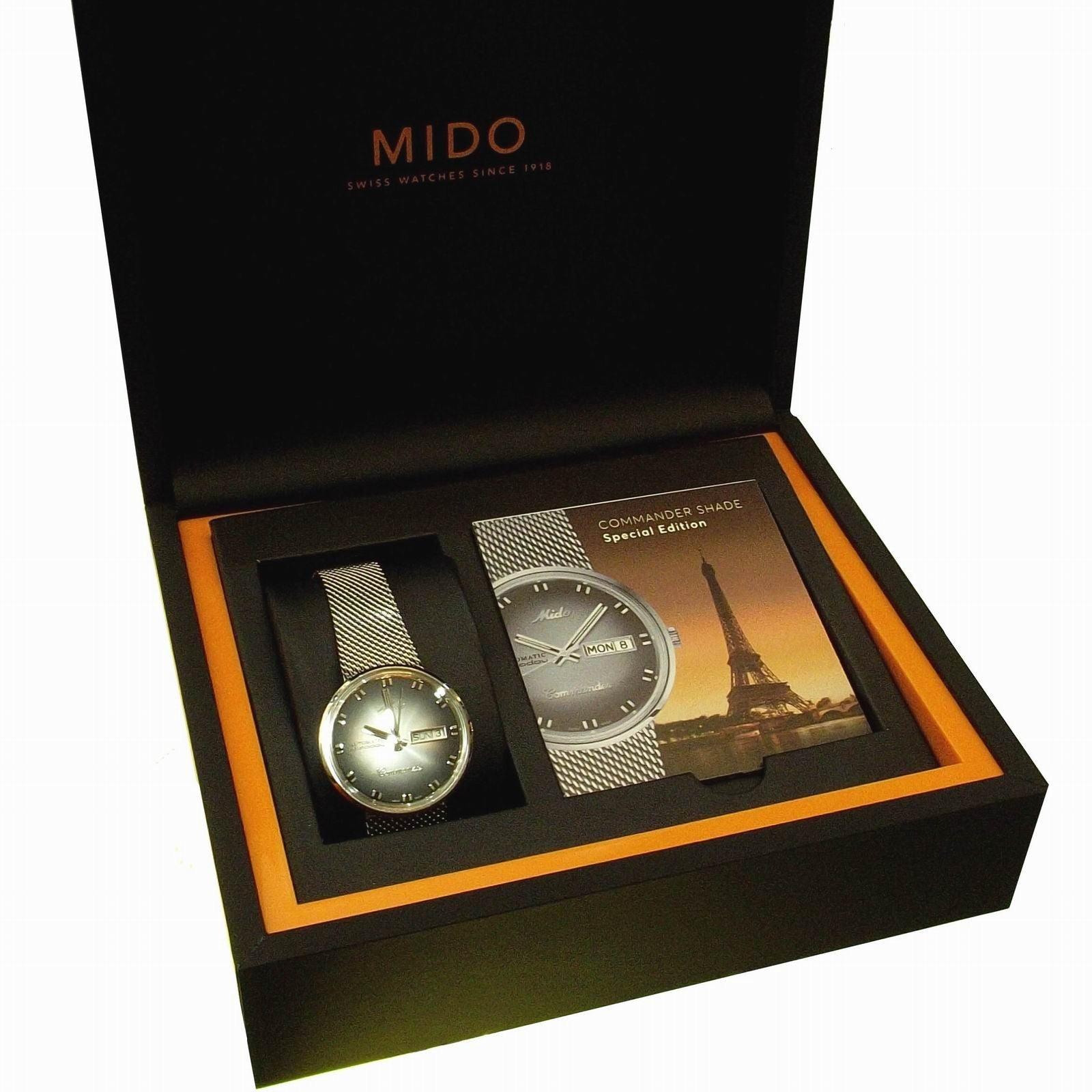 Mido orologio uomo Commander Shade 37mm special edition automatico M8429.4.27.11