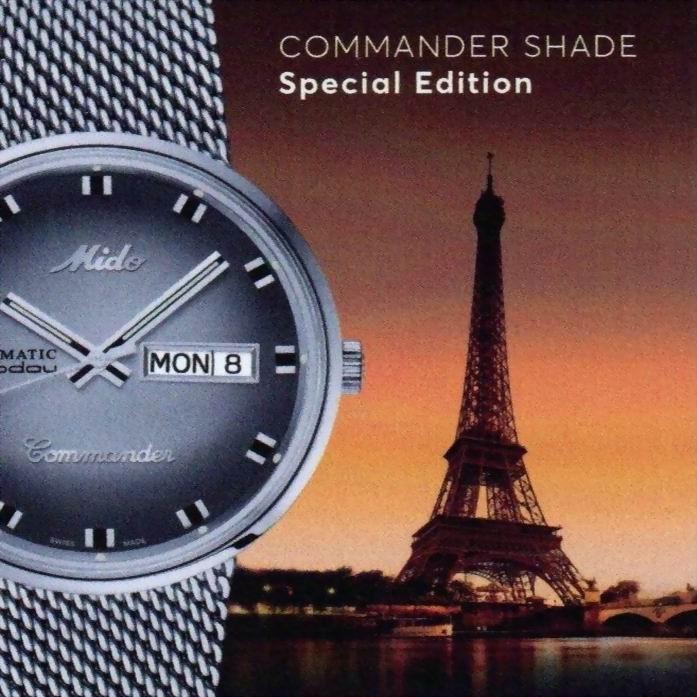 Mido orologio uomo Commander Shade 37mm special edition automatico M8429.4.27.11