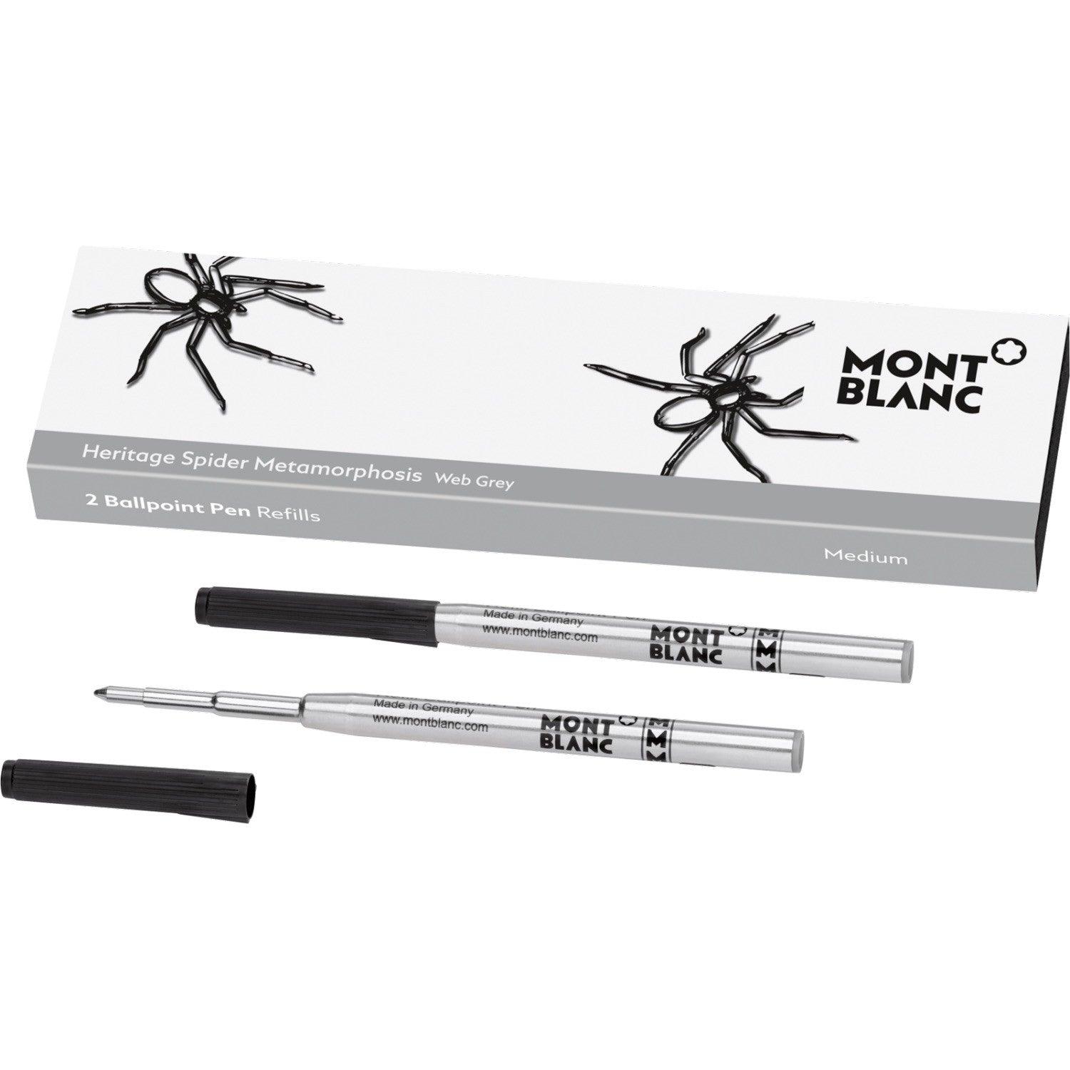 Montblanc 2 refill per penna a sfera (M) Heritages Spider Grey ( grigio ) 118203