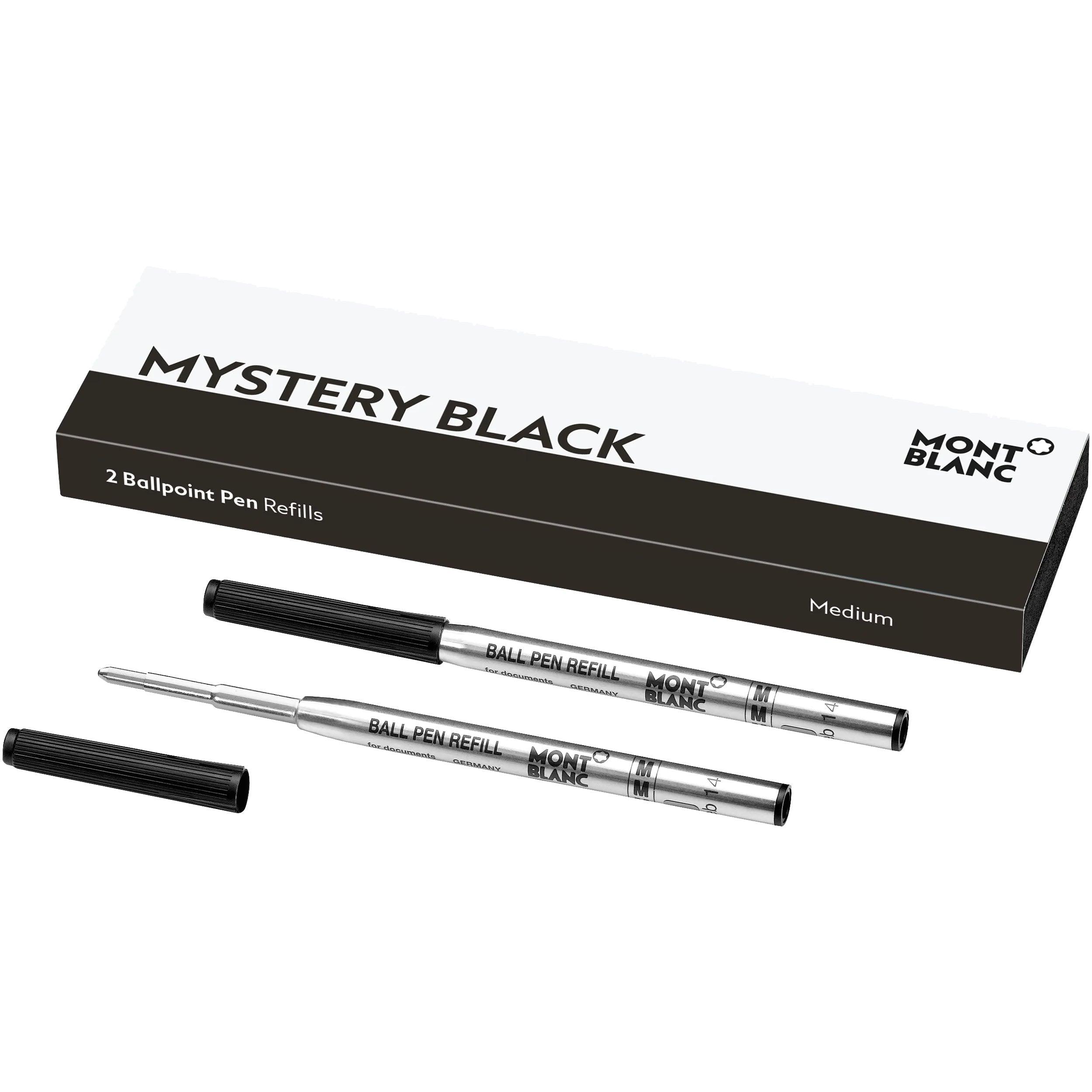Montblanc 2 refill per penna a sfera (M) Mystery Black nero 116190