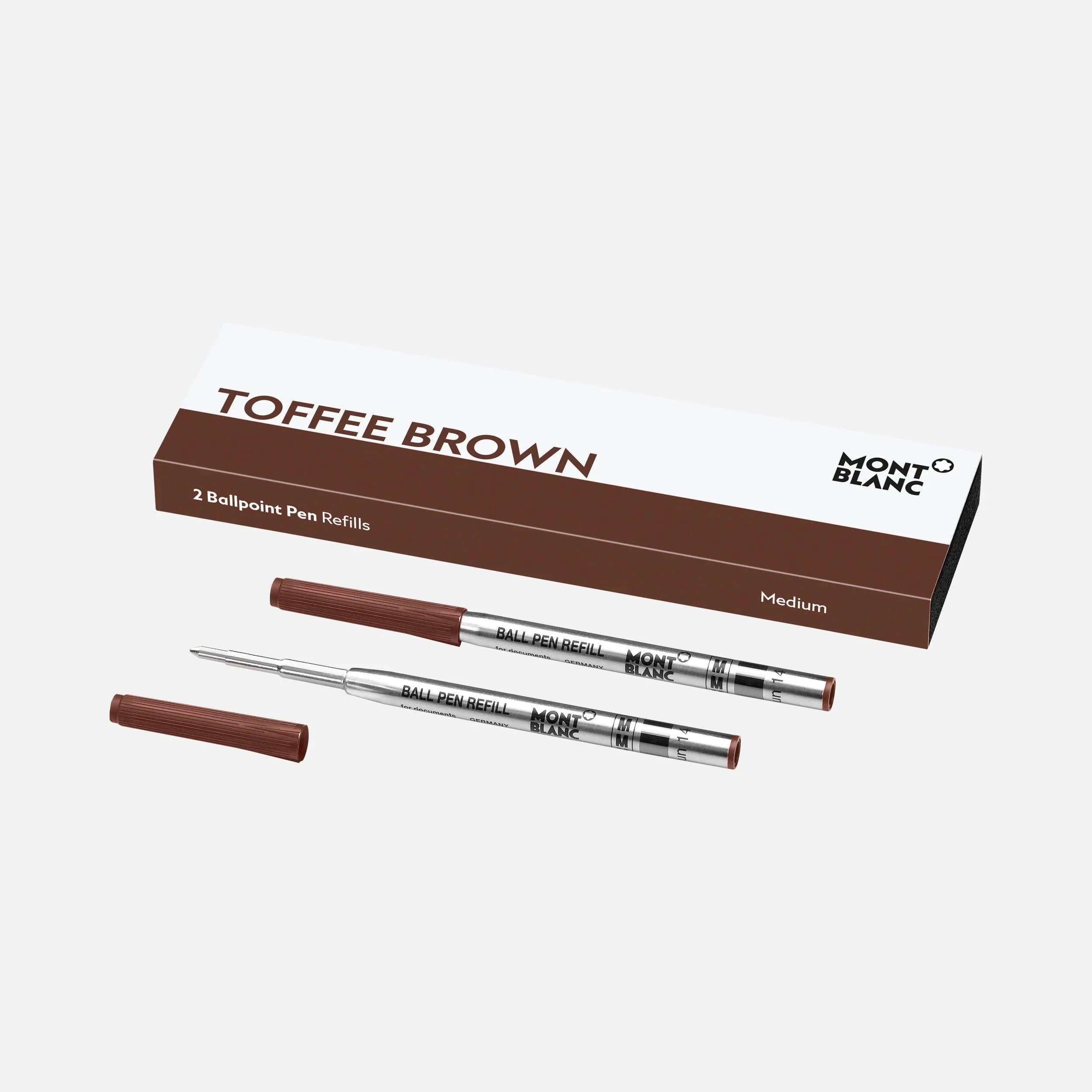 Montblanc 2 refill per penna a sfera (M) Toffee Brown (Marrone) 125957