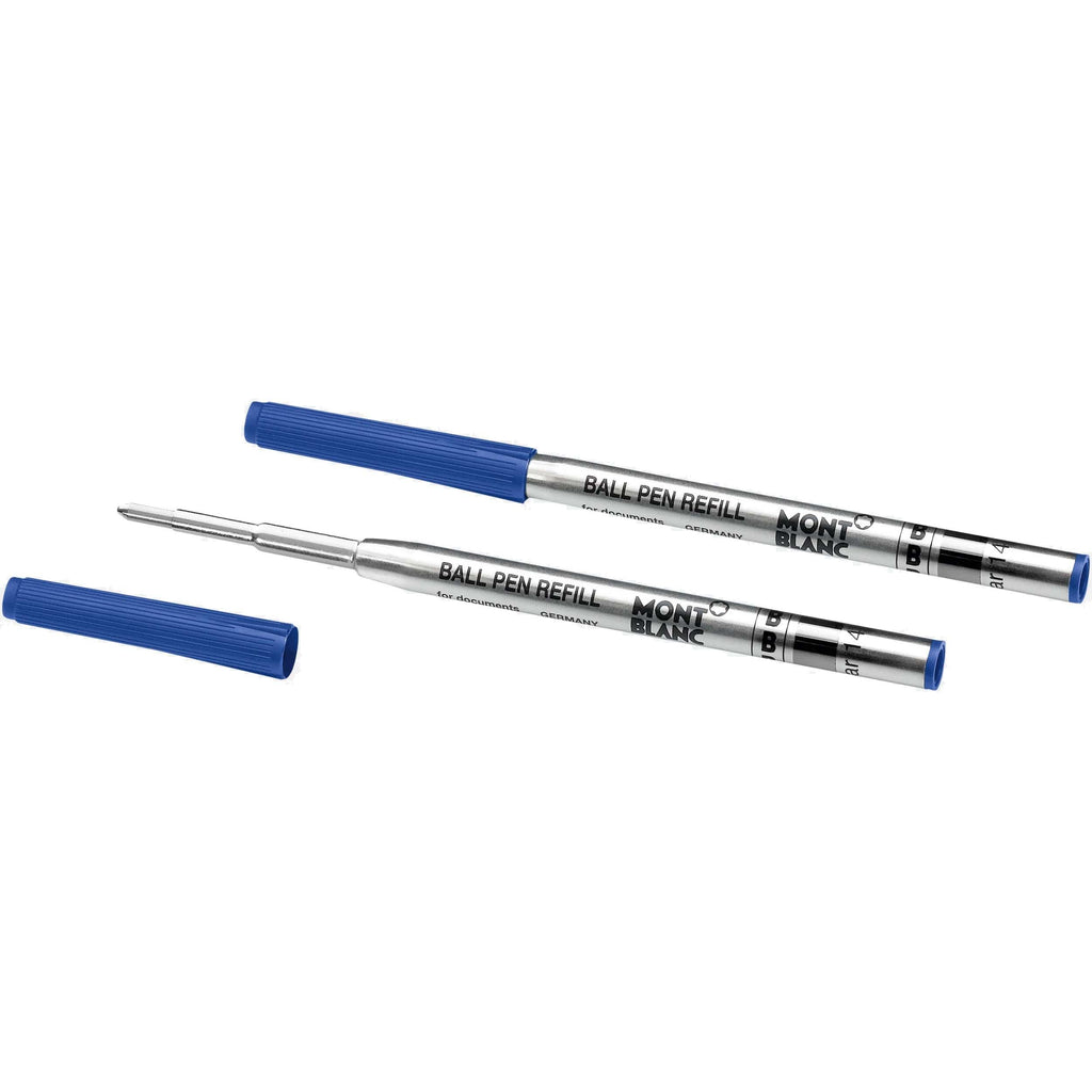 Montblanc 2 refill per penna a sfera punta B Royal Blue blu 124493