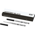 Montblanc 2 refill per penna a sfera punta F Mystery Black nero 116189