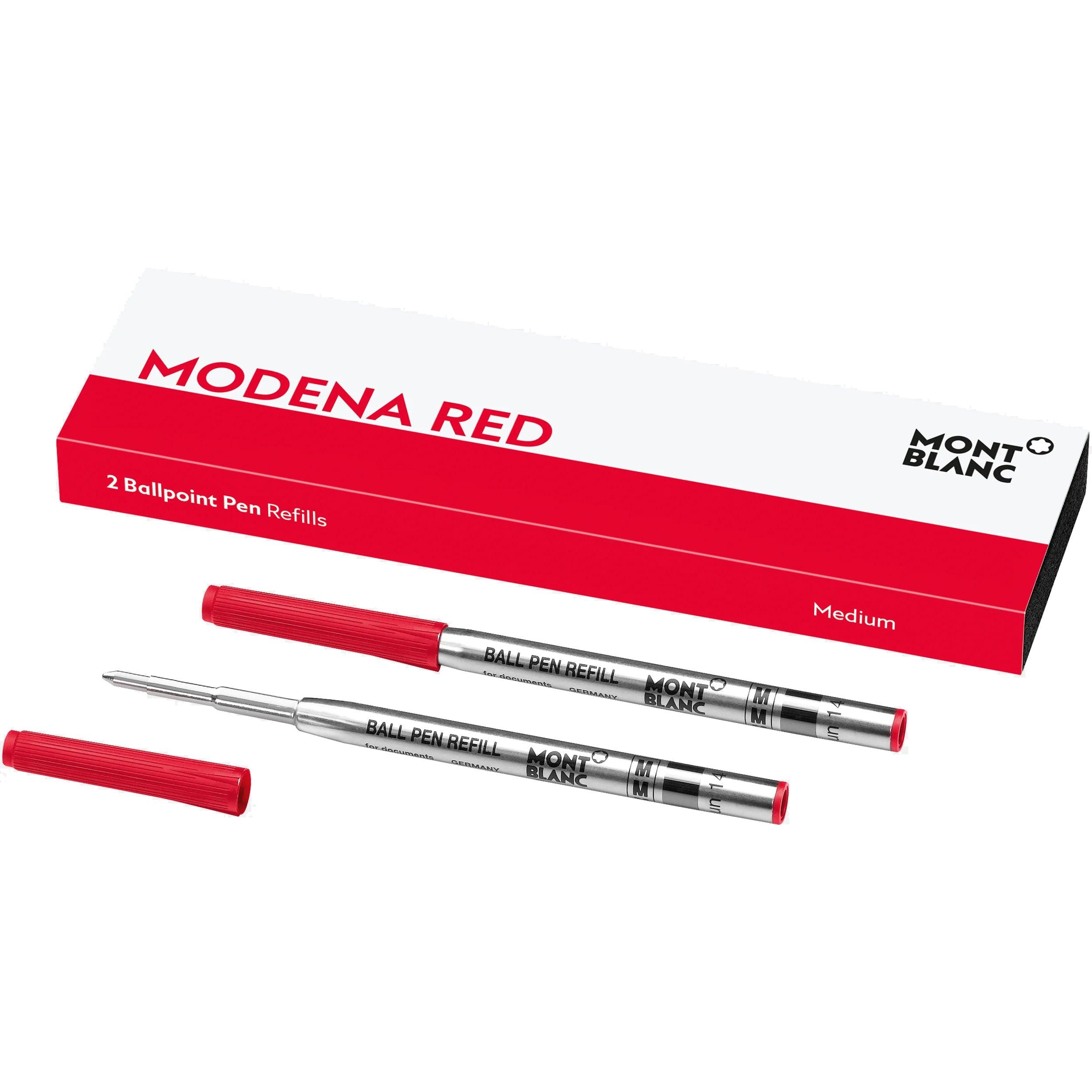 Montblanc 2 refill per penna a sfera punta M rosso Modena 128216