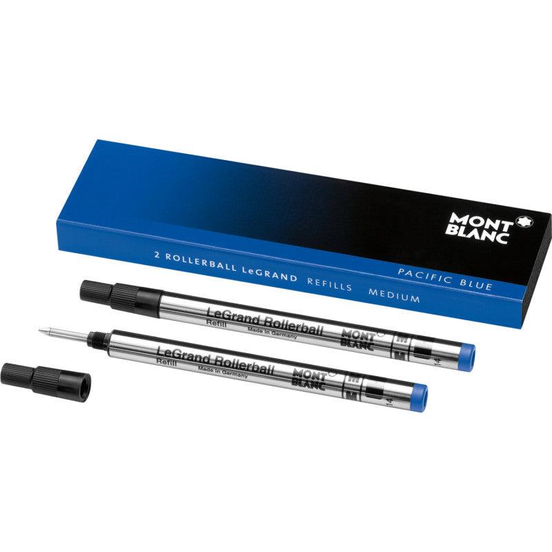 Montblanc 2 refill per roller LeGrand punta M Pacific Blue blu 105165