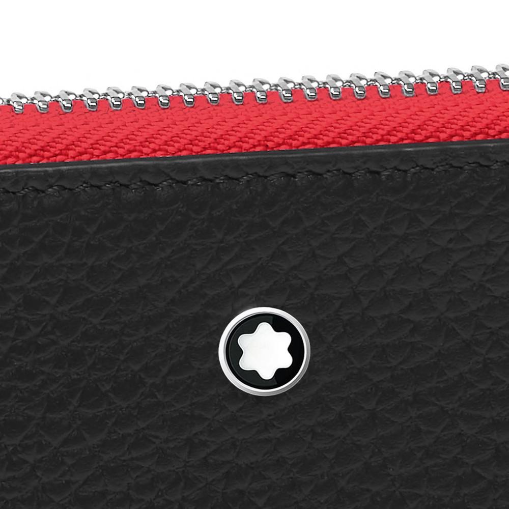 Montblanc astuccio medio Meisterstück Soft Grain My Office nero rosso 124118