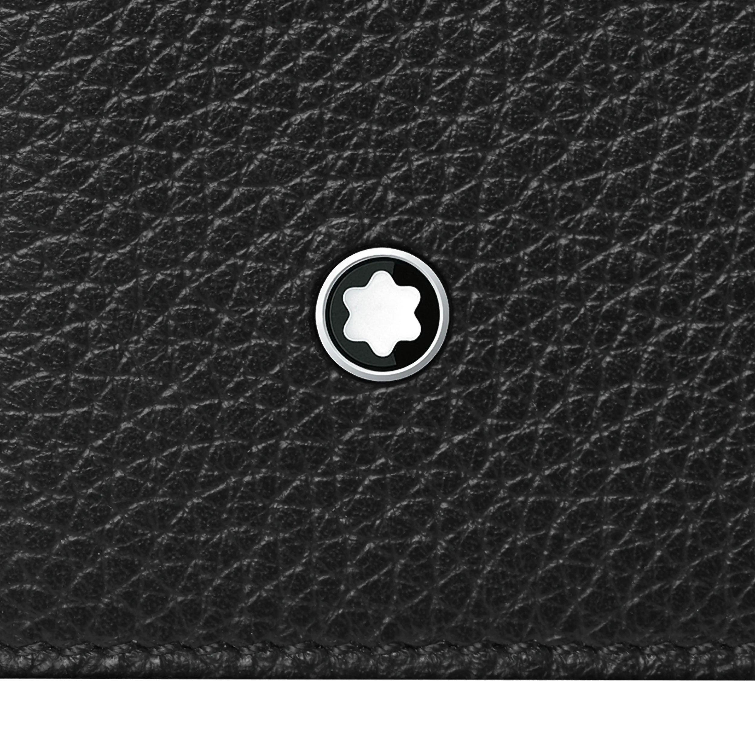 Montblanc astuccio Meisterstück Soft Grain per 2 strumenti da scrittura nero 126265