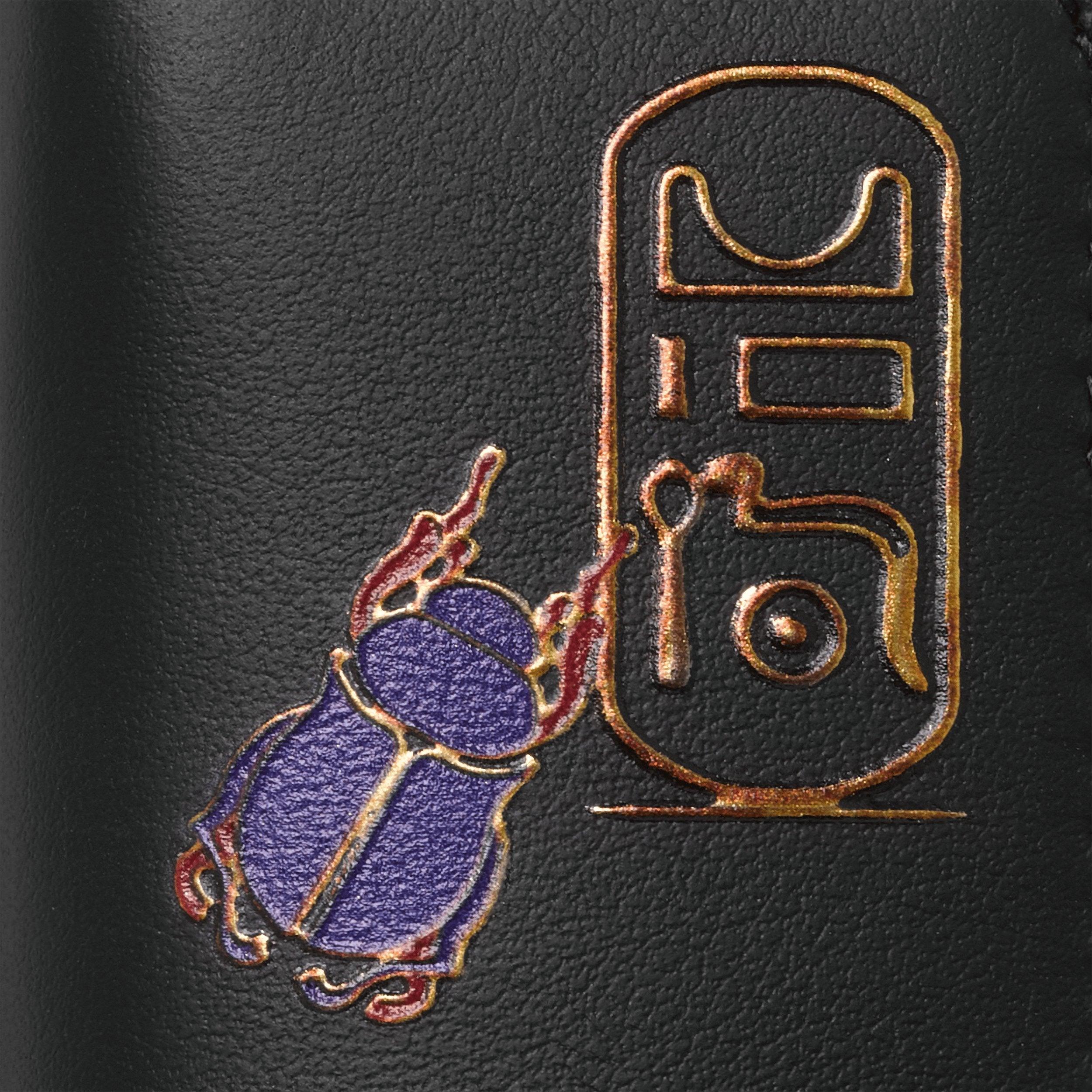 Montblanc astuccio per 1 strumento da scrittura con stampa scarabeo Meisterstück Selection nero 126271
