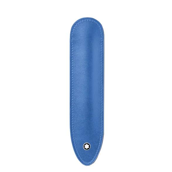 Montblanc astuccio per 1 strumento da scrittura Meisterstück Dusty Blue 198340