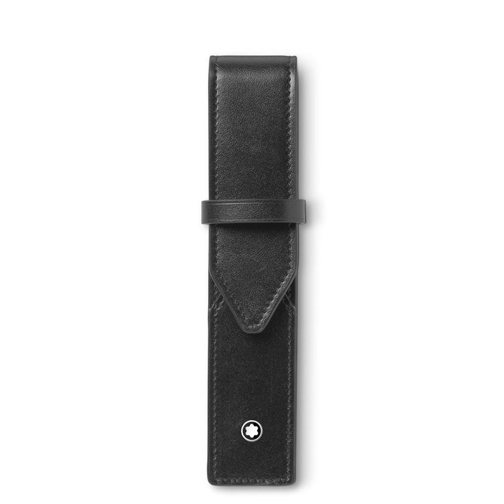 Montblanc astuccio per 1 strumento da scrittura Meisterstück nero 198334