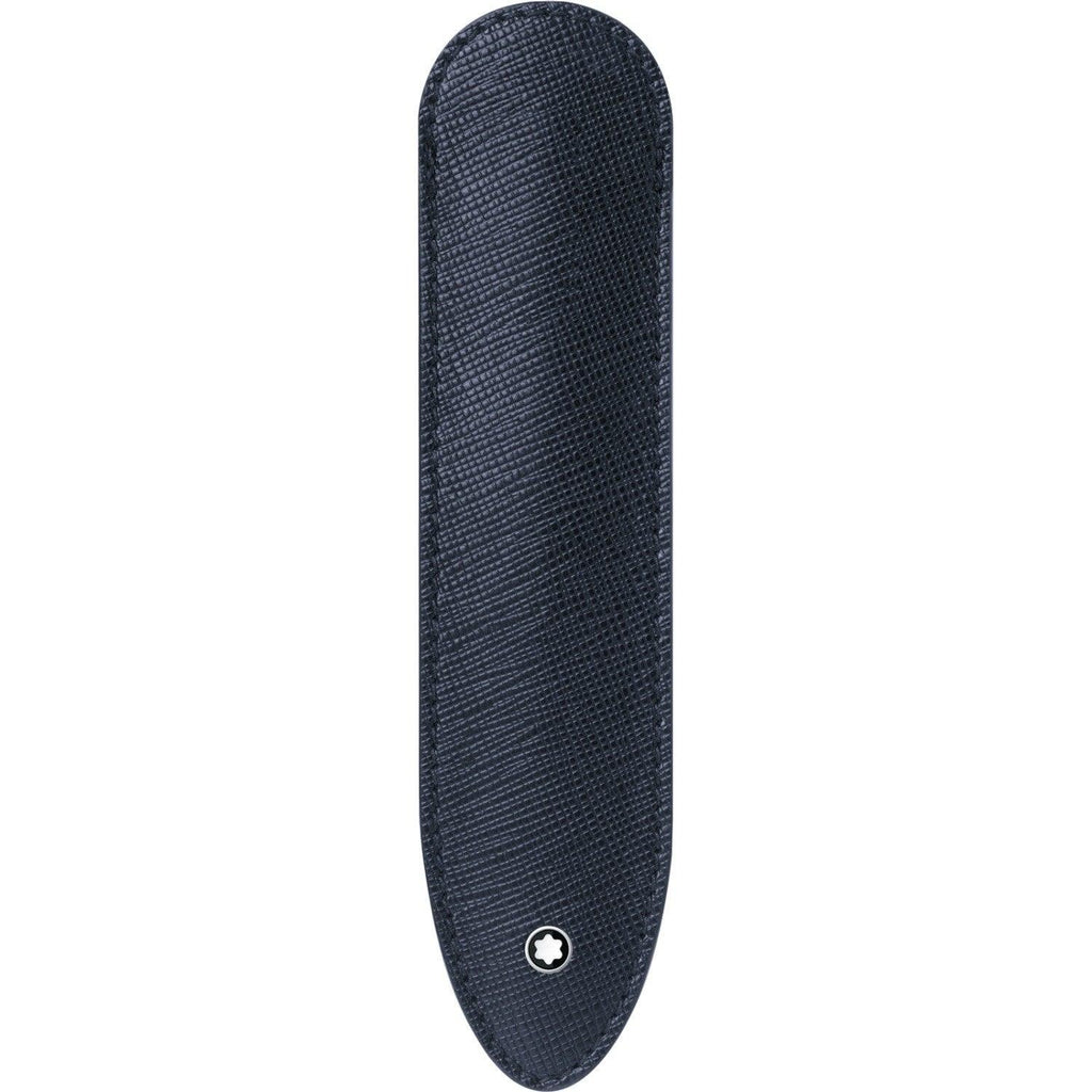 Montblanc astuccio per 1 strumento da scrittura Sartorial blu indaco 118701