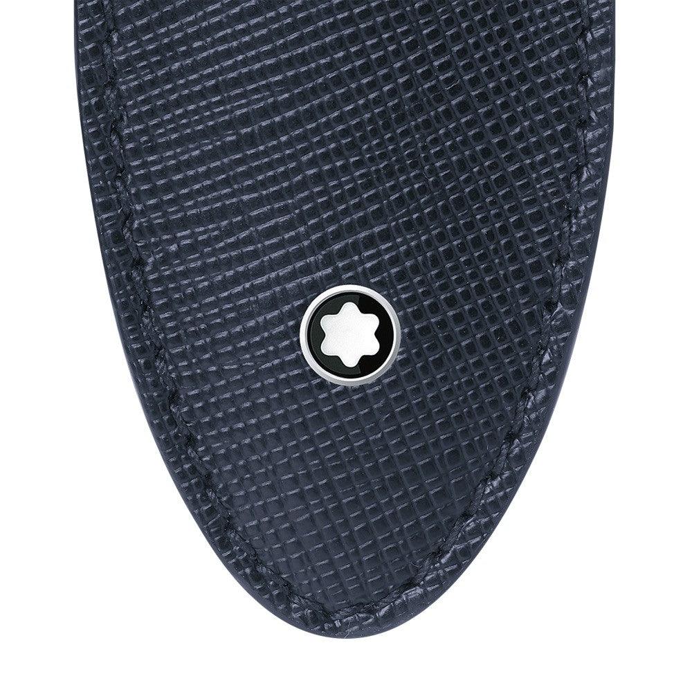 Montblanc astuccio per 1 strumento da scrittura Sartorial blu indaco 118701