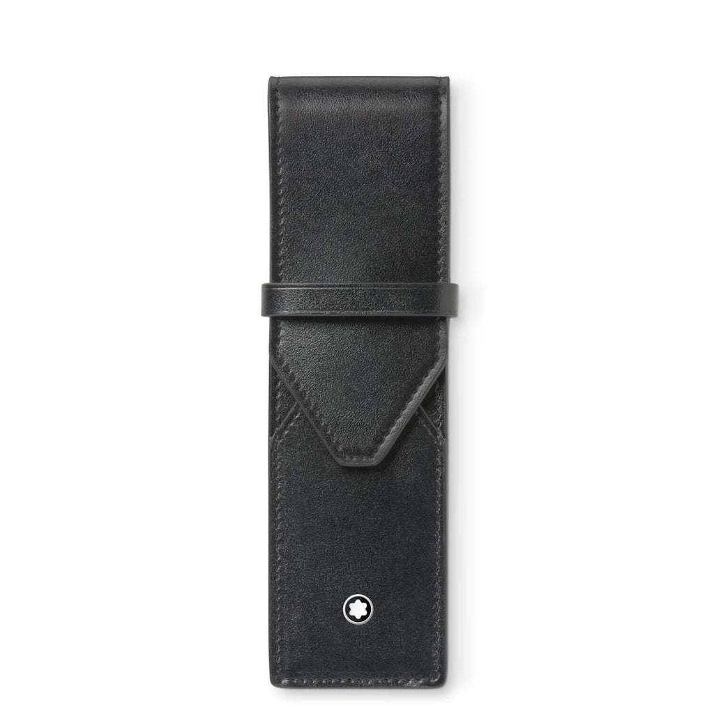Montblanc astuccio per 2 strumenti da scrittura Meisterstück nero 198354