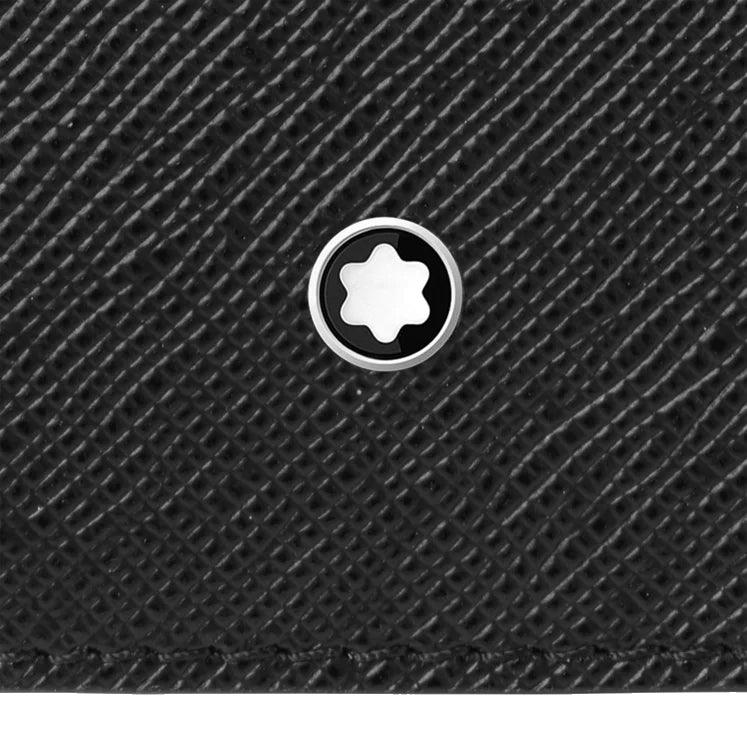 Montblanc astuccio per 2 strumento da scrittura con zip Sartorial nero 198363