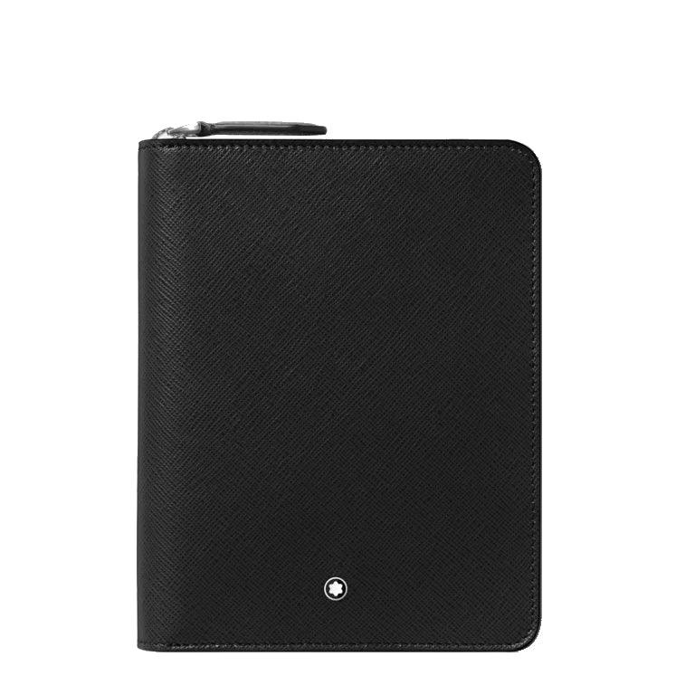 Montblanc astuccio per 5 strumenti da scrittura con zip sartorial nero 198364