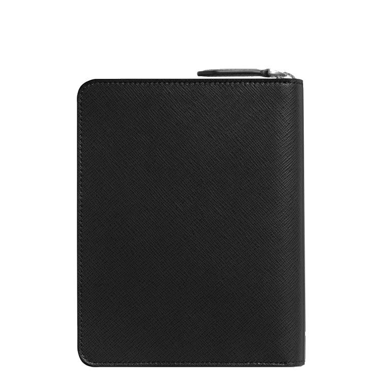 Montblanc astuccio per 5 strumenti da scrittura con zip sartorial nero 198364