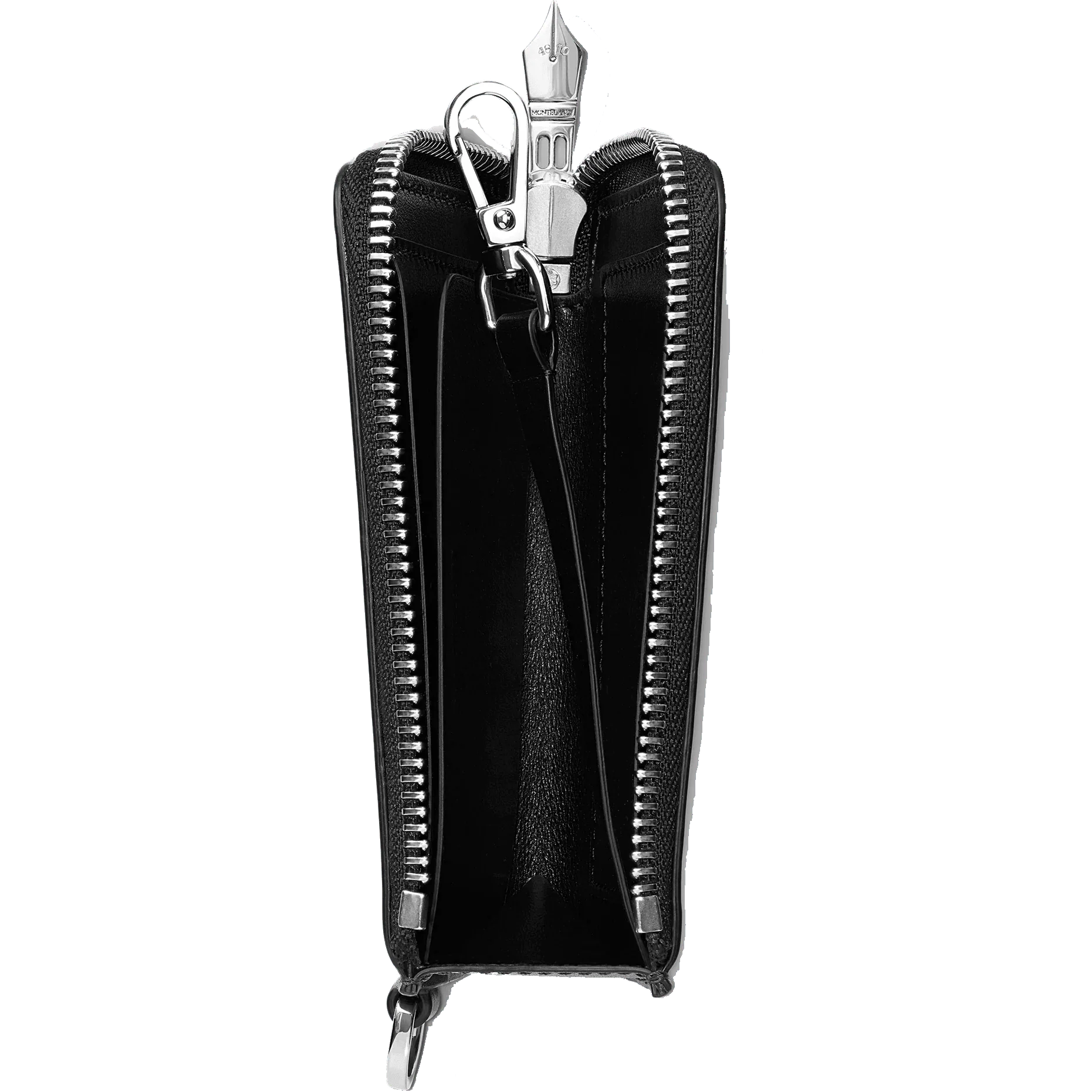 Montblanc astuccio portachiavi 4 scomparti Meisterstück nero 129689