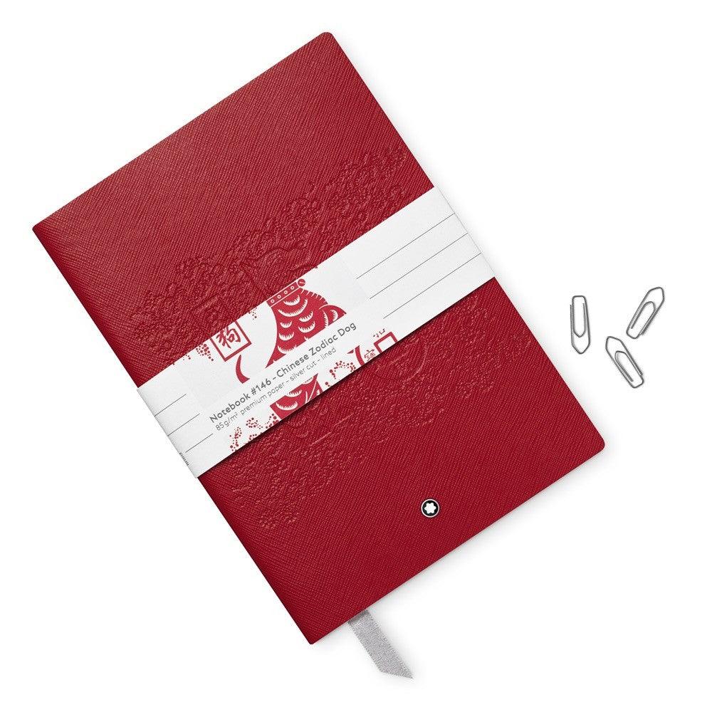 Montblanc blocco note notebook 146 a righe Leggenda dello Zodiaco Il Cane cancelleria di lusso 116248