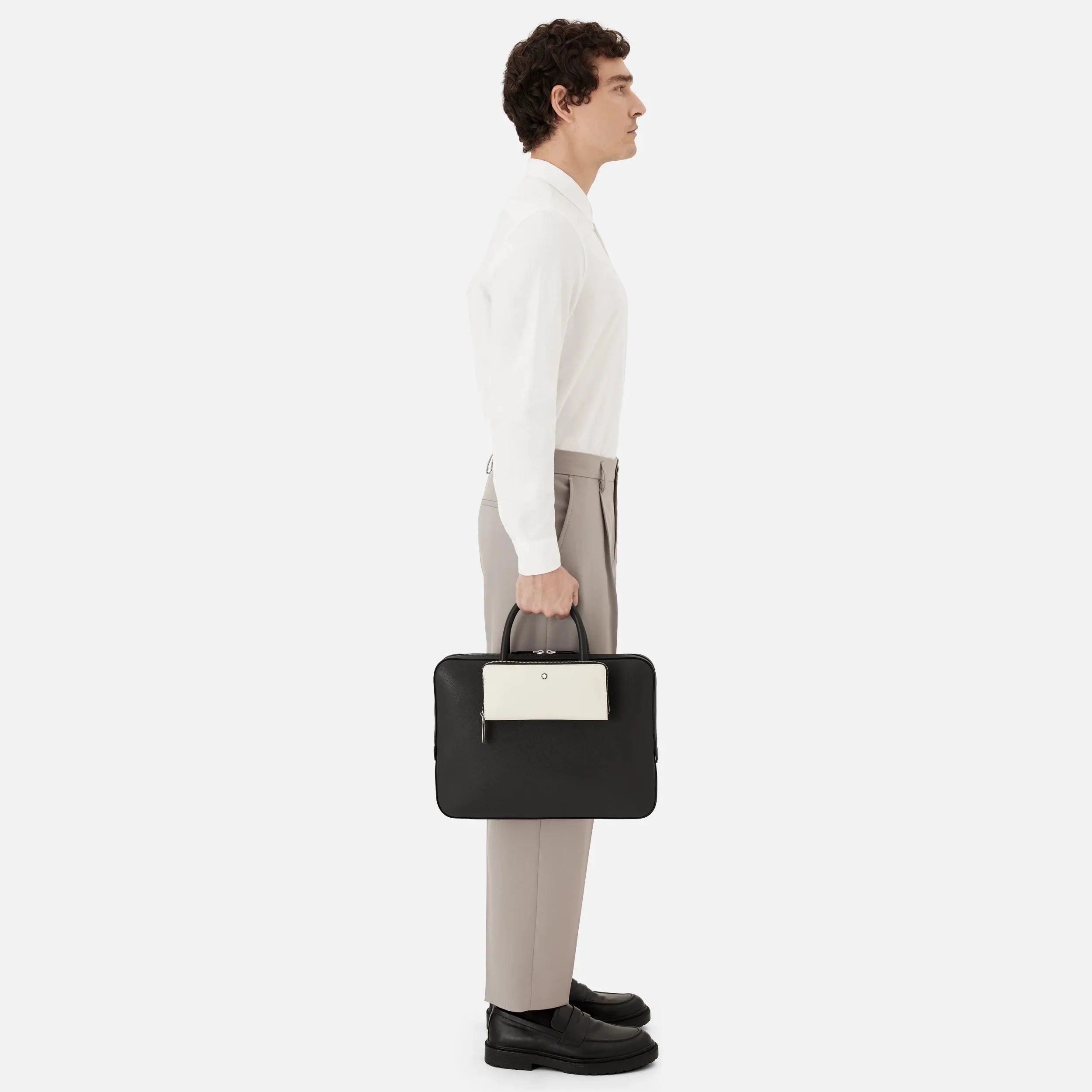 Montblanc borsa porta documenti sottile Montblanc Sartorial nero 130272