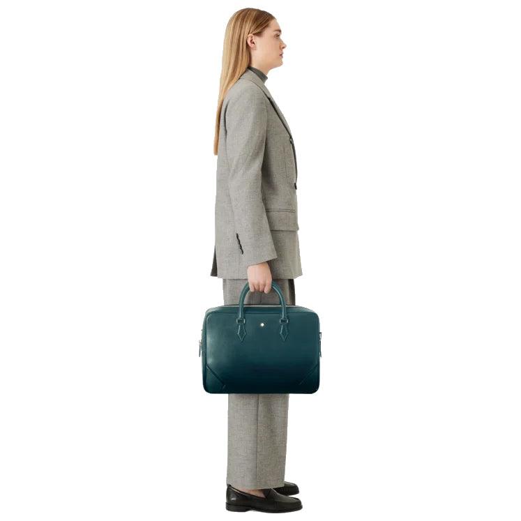 Montblanc borsa portadocumenti Meisterstück verde 198265