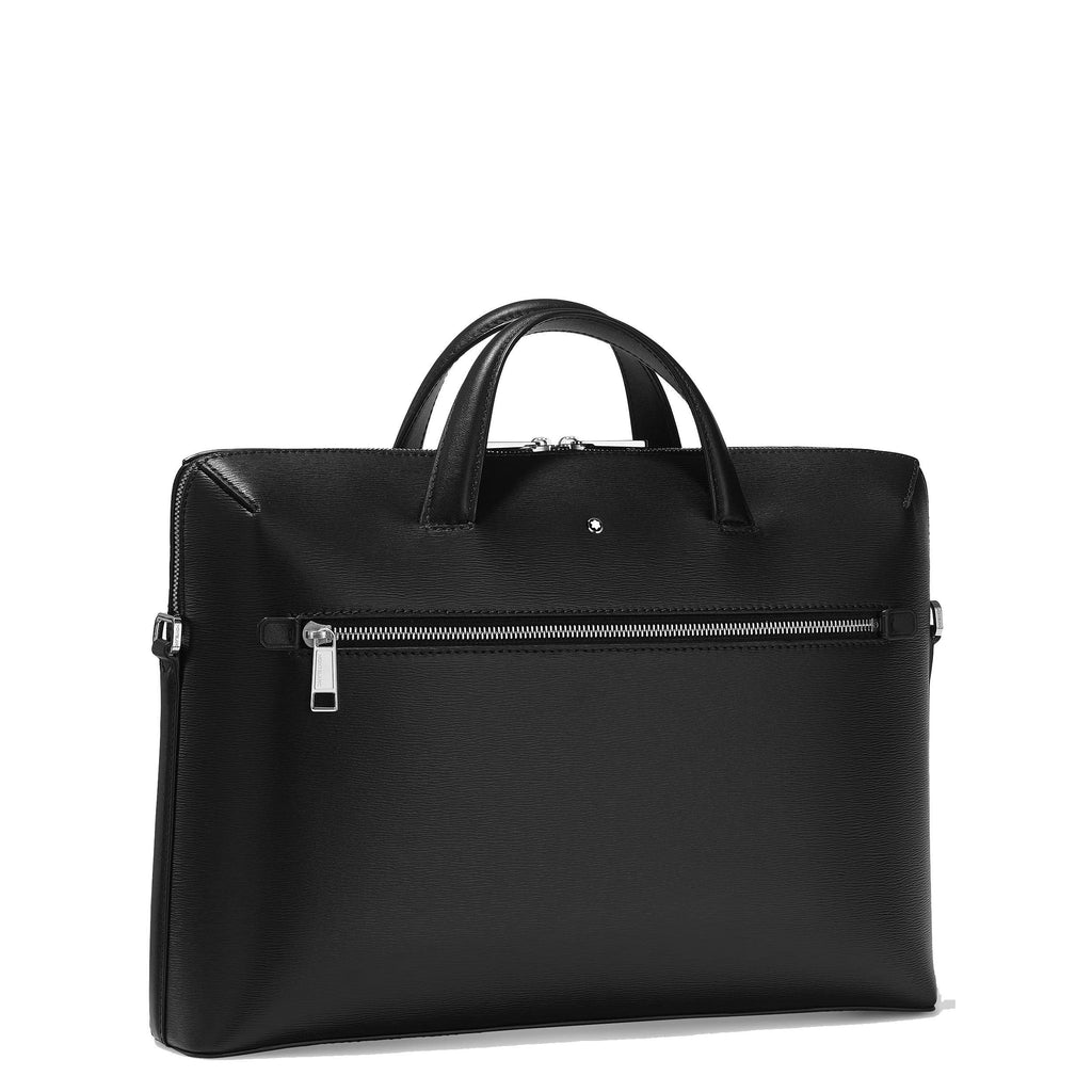 Montblanc borsa portadocumenti sottile con tracolla Meisterstück 4810 nero 129190