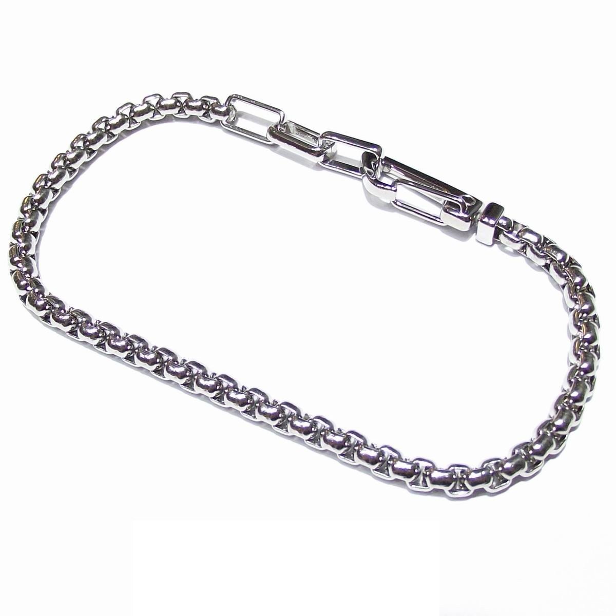 Montblanc bracciale Wrap me in acciaio con chiusura a moschettone misura M 12382763