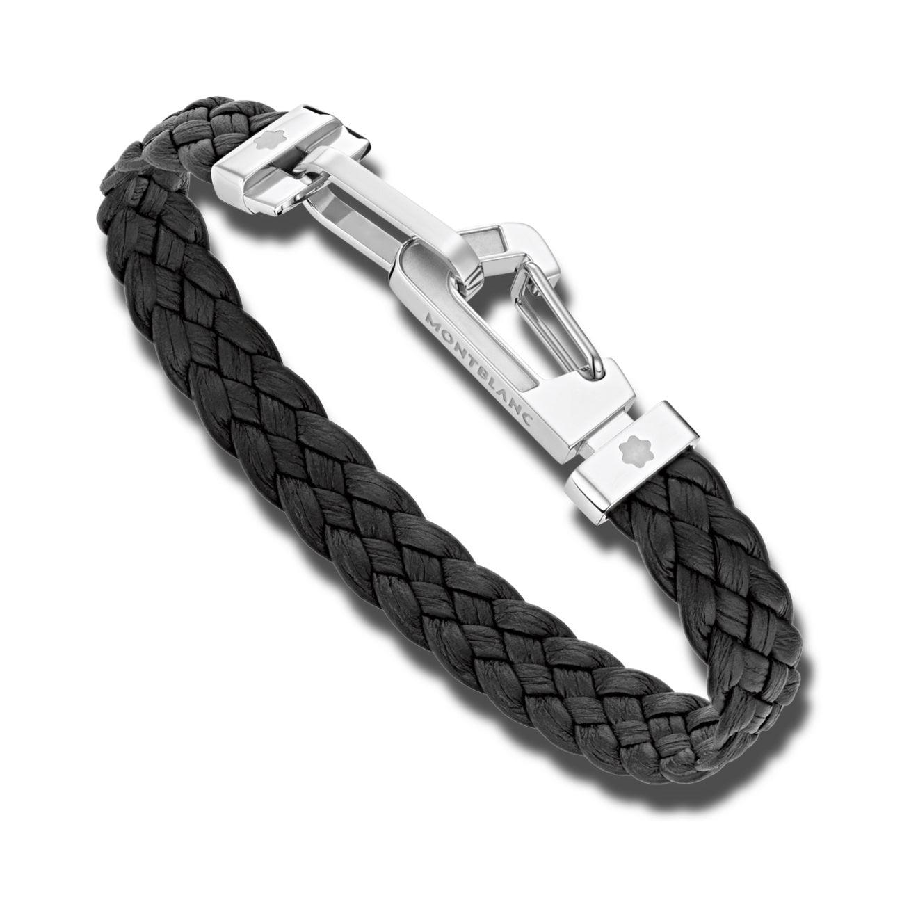 Montblanc bracciale Wrap Me pelle nero 12614363