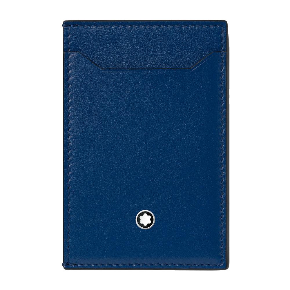 Montblanc custodia 3 scomparti Meisterstück blu 129684