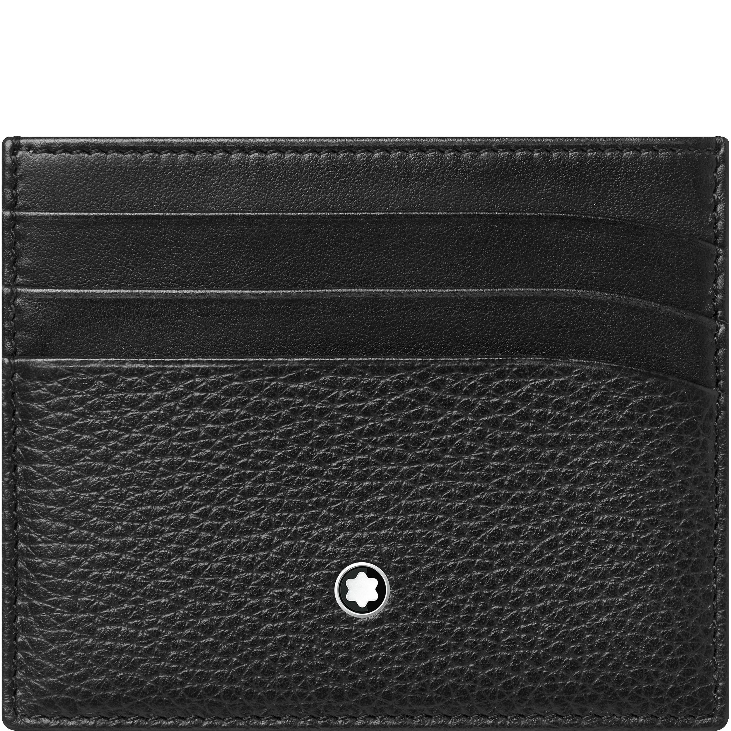 Montblanc custodia a 6 scomparti Meisterstück Soft Grain nero 126258