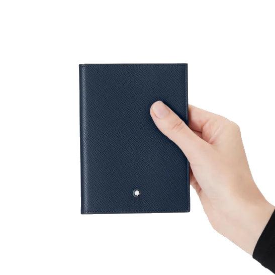 Montblanc custodia passaporto Sartorial Blu inchiostro 131733