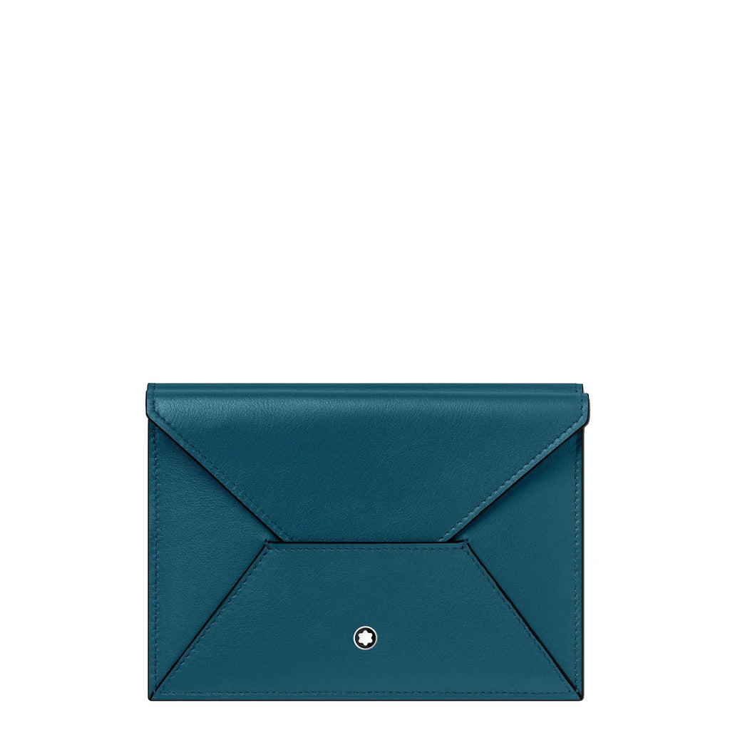 Montblanc custodia porta passaporto Meisterstück Selection Soft ottanio 131263