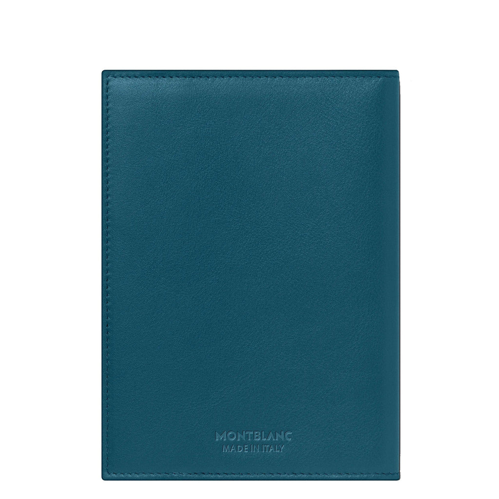Montblanc custodia porta passaporto Meisterstück Selection Soft ottanio 131263