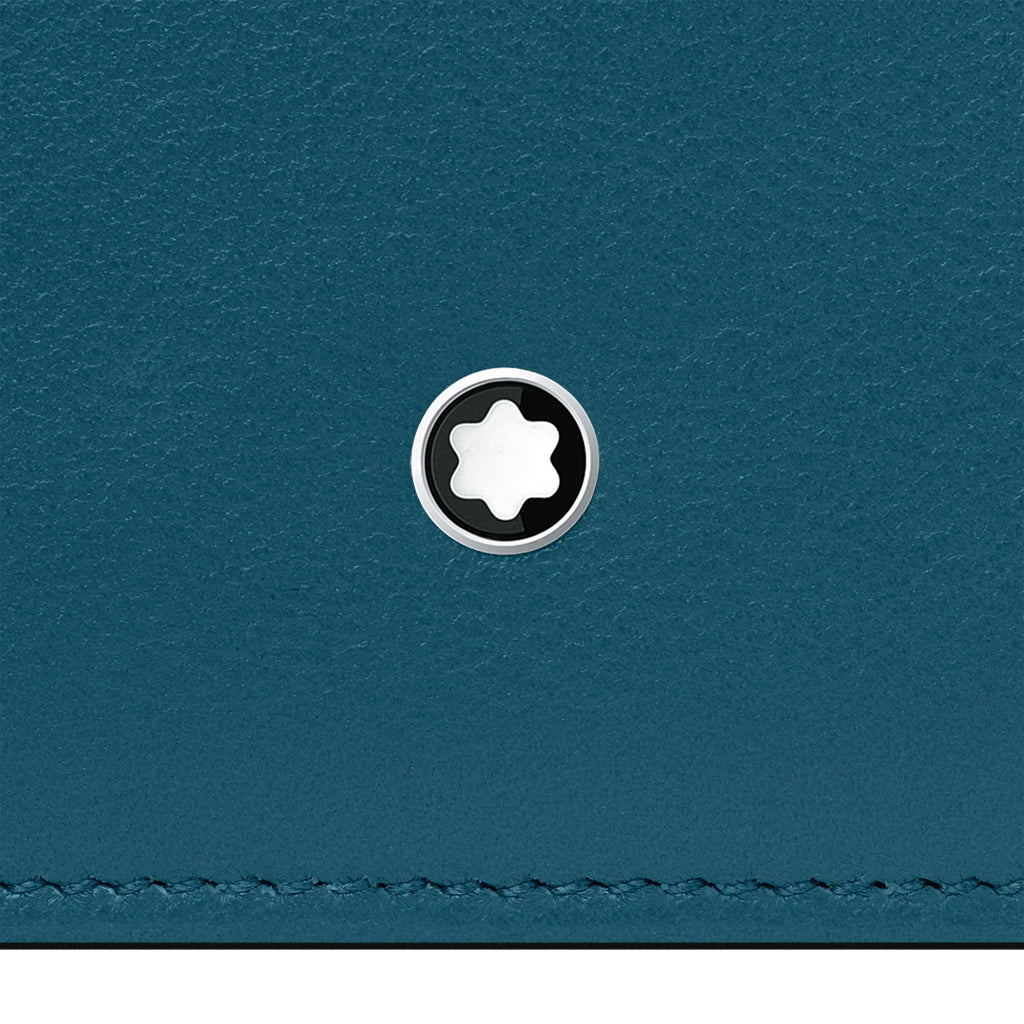 Montblanc custodia porta passaporto Meisterstück Selection Soft ottanio 131263