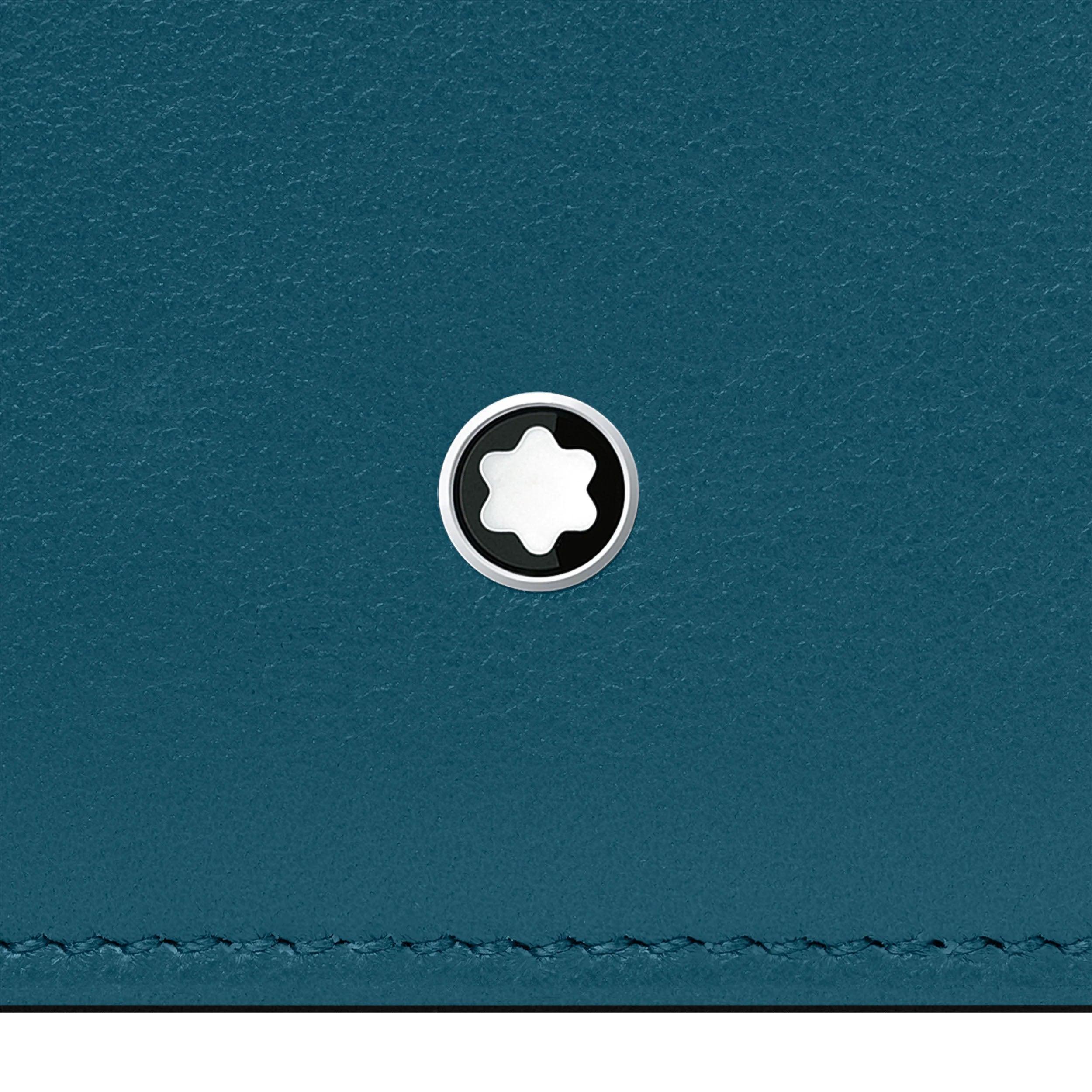 Montblanc custodia porta passaporto Meisterstück Selection Soft ottanio 131263
