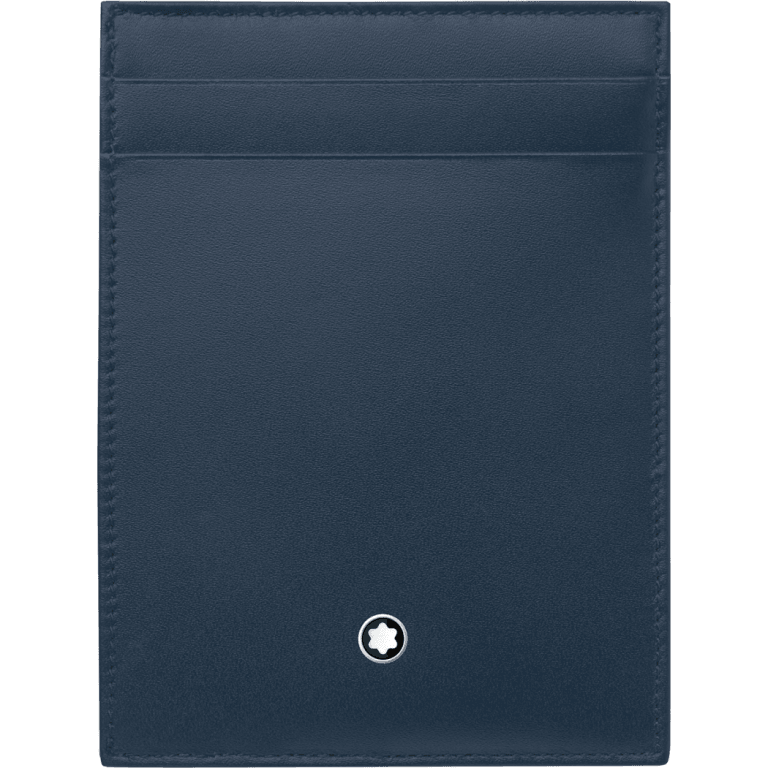 Montblanc custodia tascabile 4 scomparti con portadocumento Meisterstück blu navy 118311