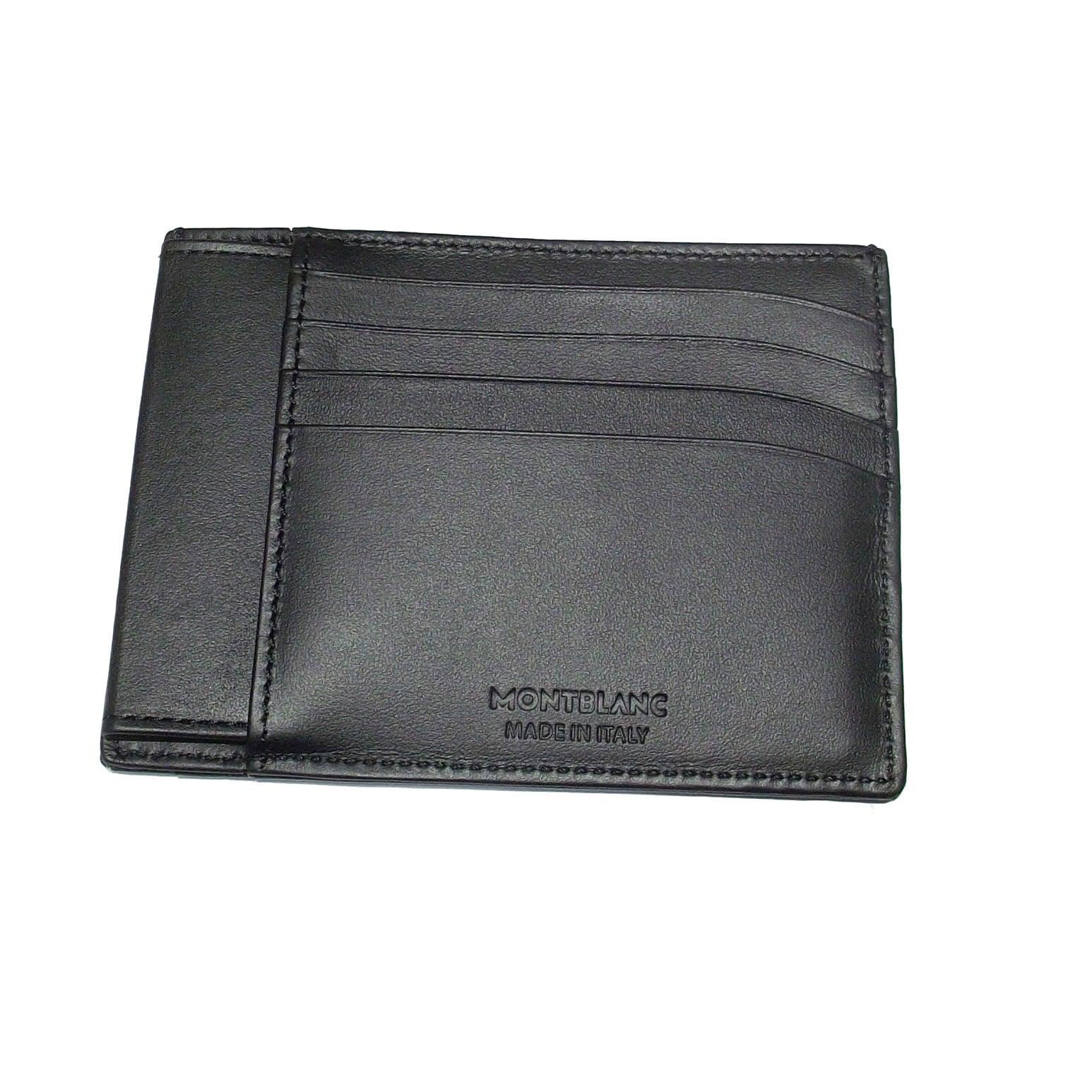 Montblanc custodia tascabile 4 scomparti con portadocumento Montblanc Soft Grain 129352