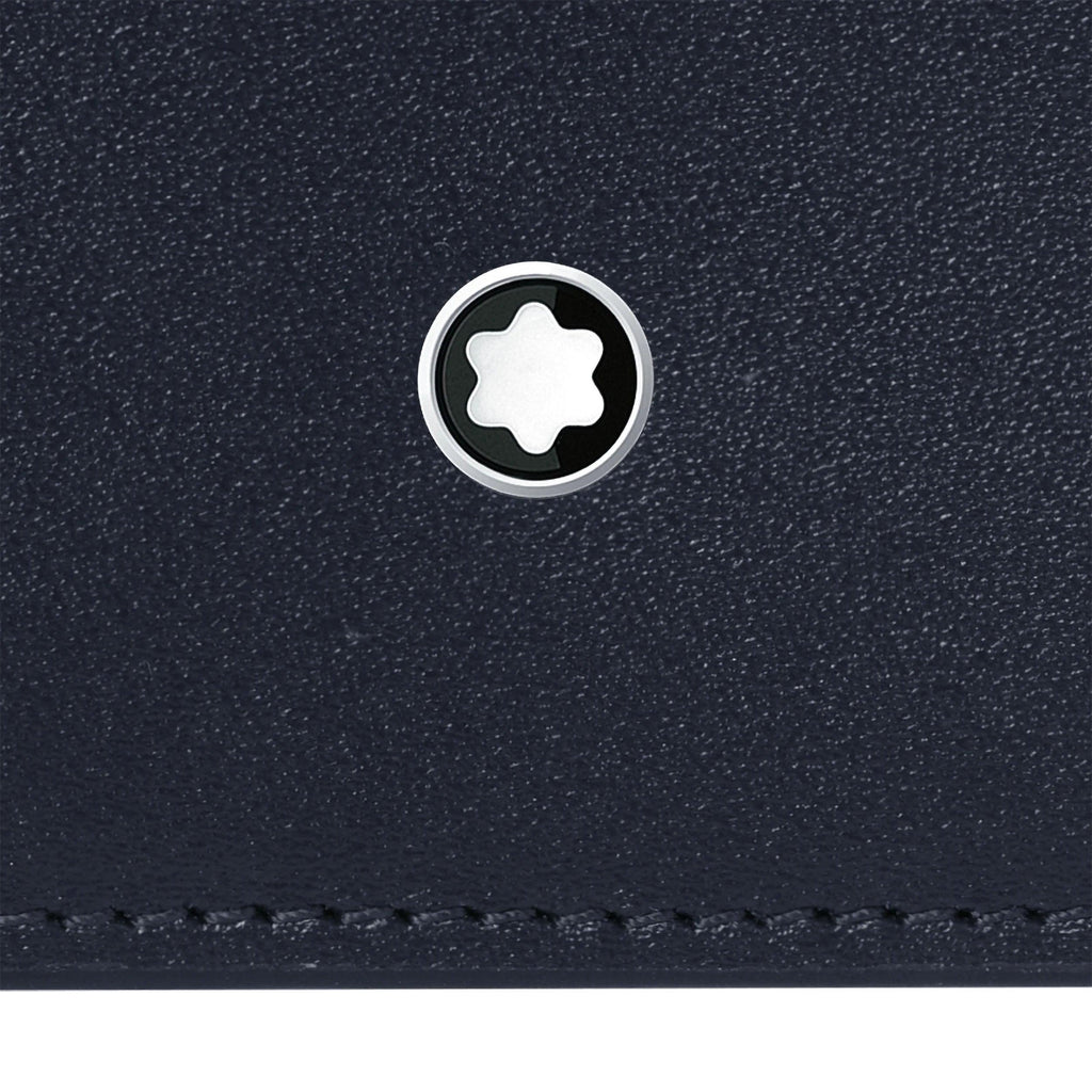 Montblanc custodia tascabile Meisterstück 5 scomparti con cerniera blu navy a gradazione 126217