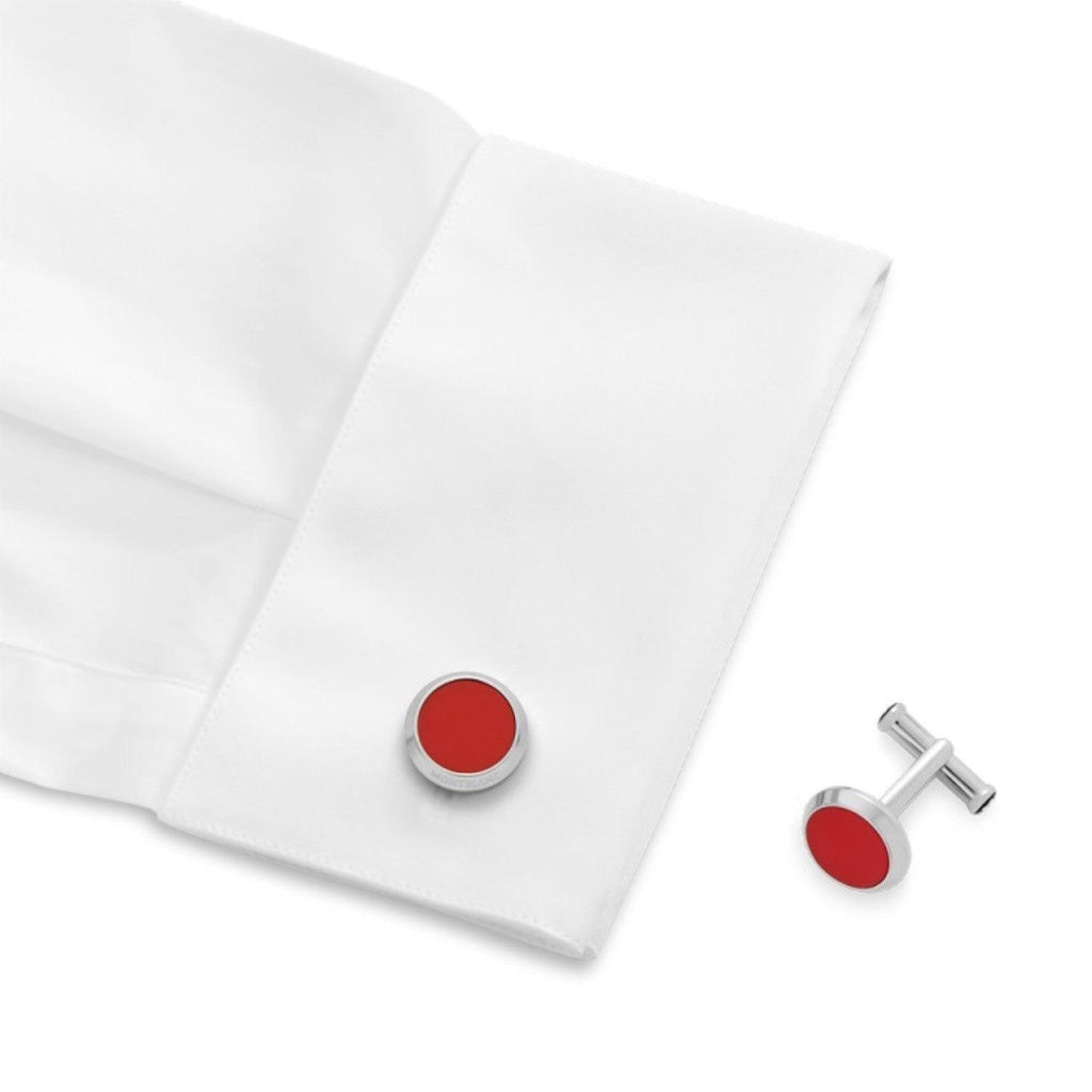 Montblanc gemelli rossi acciaio (PRODUCT) RED 118880