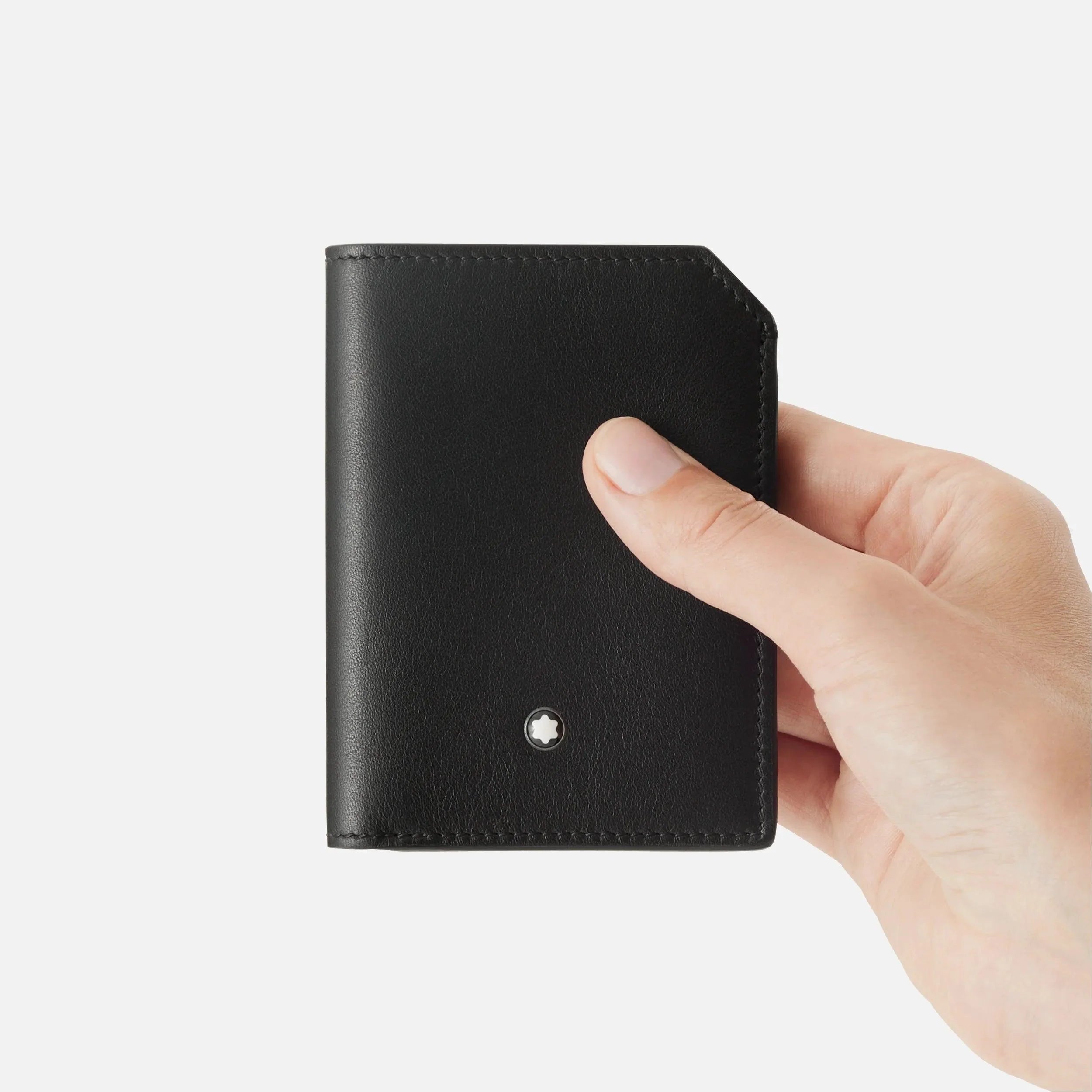 Montblanc mini portafoglio 4 scomparti Meisterstück Selection Soft nero 130050