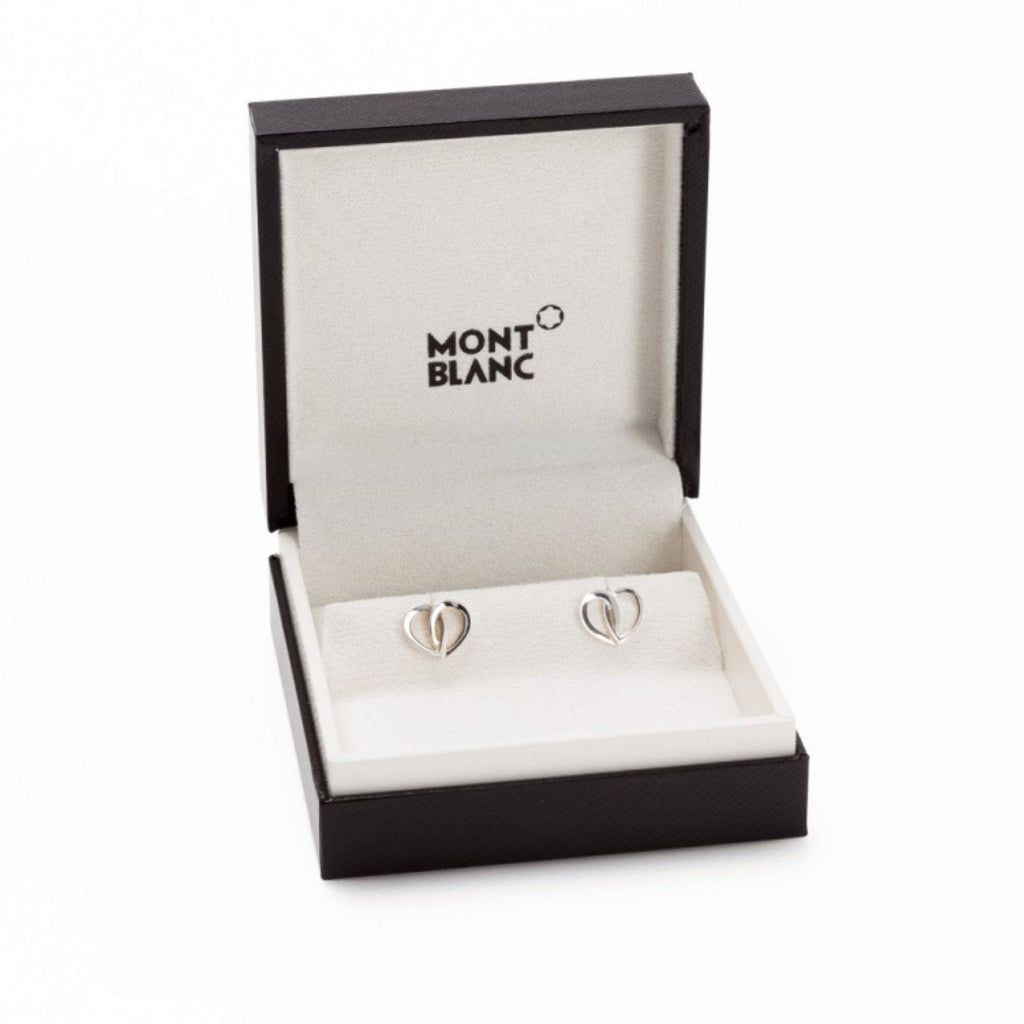 Montblanc orecchini a lobo emblem coeur de petales etales entrelaces 113074