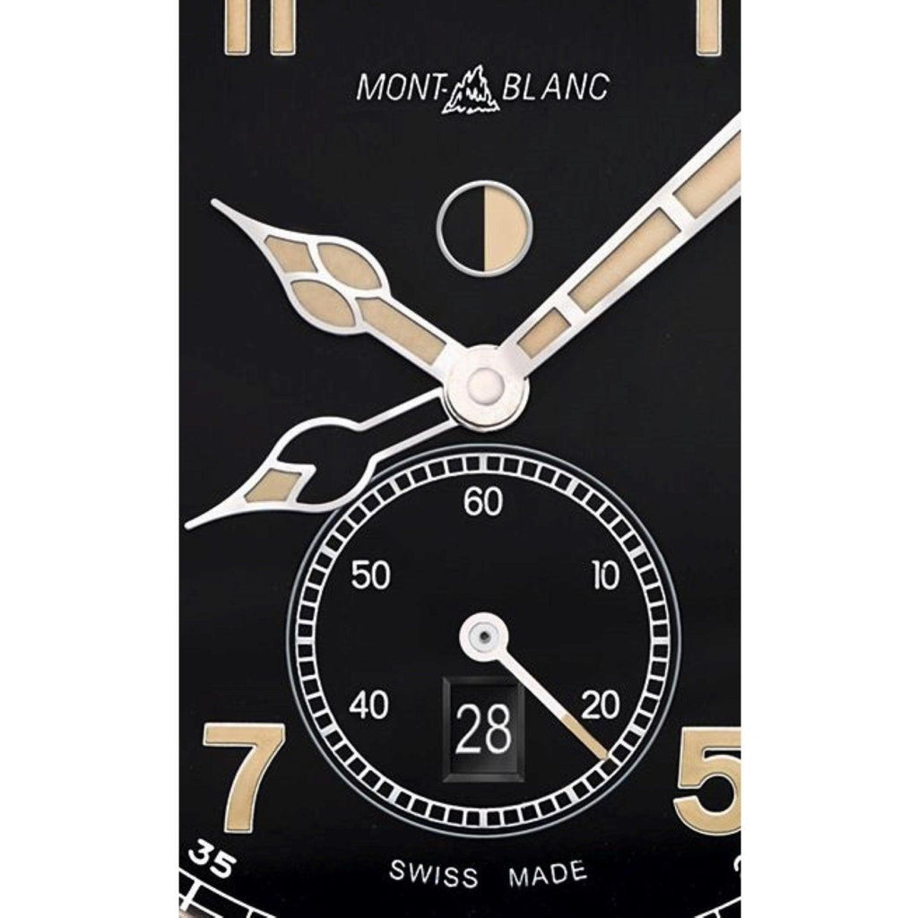 Montblanc orologio 1858 Automatic Dual Time 44mm nero automatico acciaio e bronzo 116479