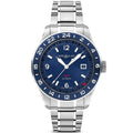 Montblanc orologio 1858 GMT 42mm blu automatico acciaio 129616