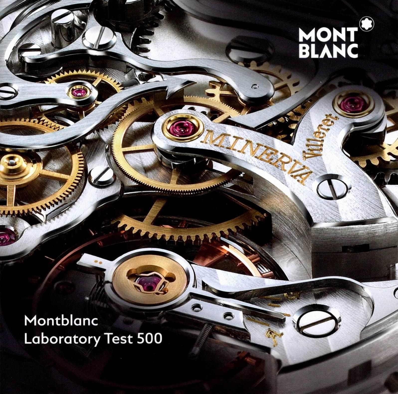 Montblanc orologio 1858 GMT 42mm blu automatico acciaio 129616