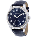 Montblanc orologio 1858 Manual Small Second 44mm blu carica manuale acciaio 113702