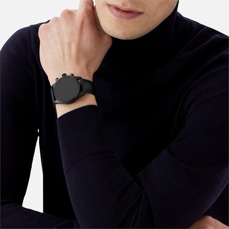 Montblanc orologio smartwatch Summit 3 42mm titanio e cinturino in caucciù 129267