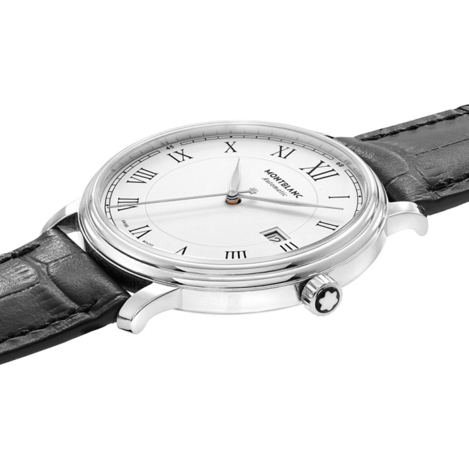 Montblanc orologio Tradition Date Automatic 40mm bianco automatico acciaio 112609