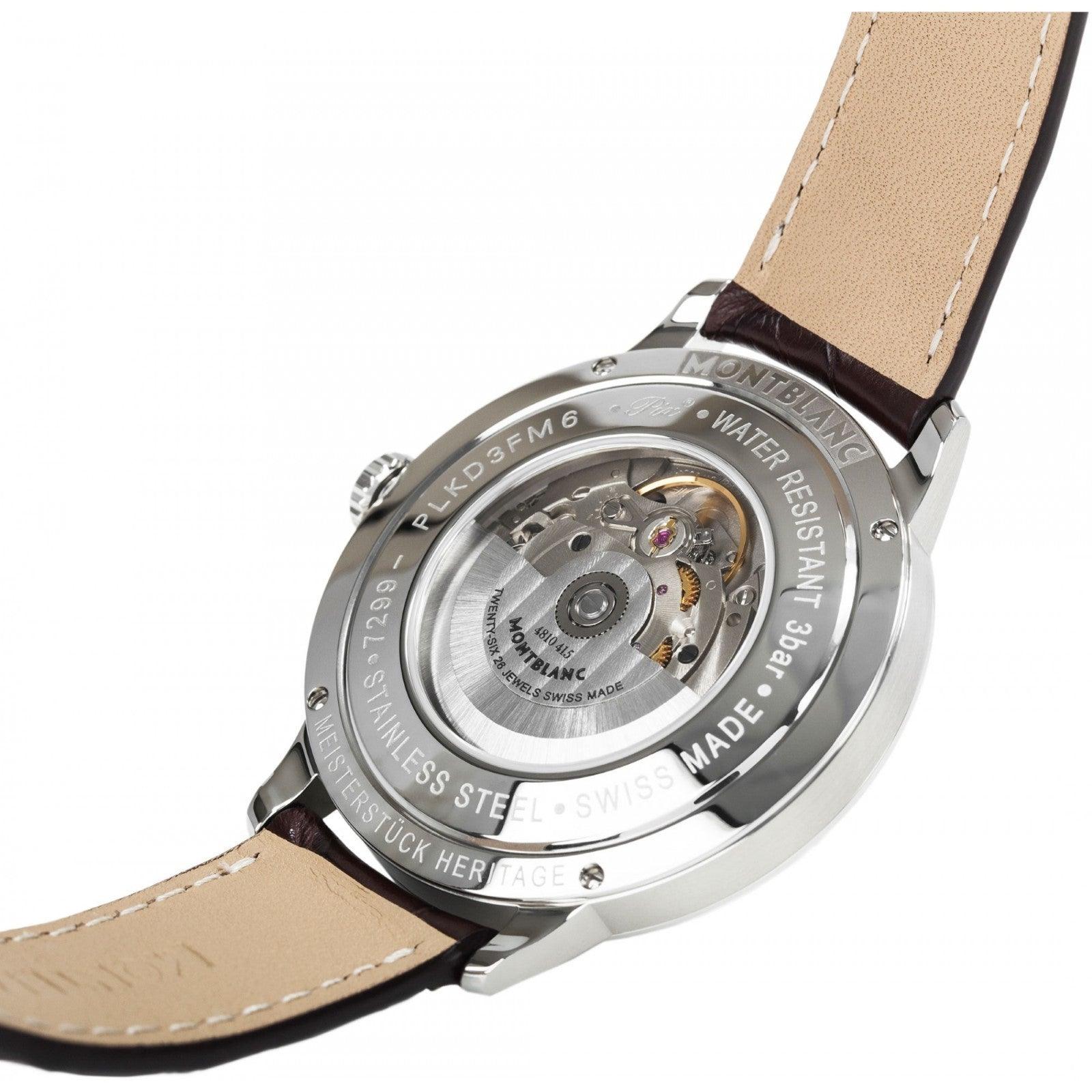 Montblanc orologio Tradition Date Automatic 40mm bianco automatico acciaio 112609