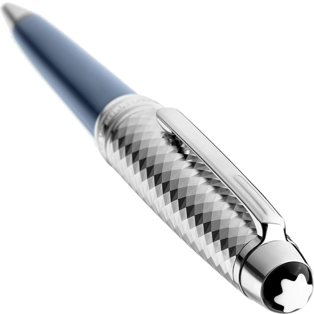 Montblanc penna a sfera Meisterstück Glacier Doué blu 129405