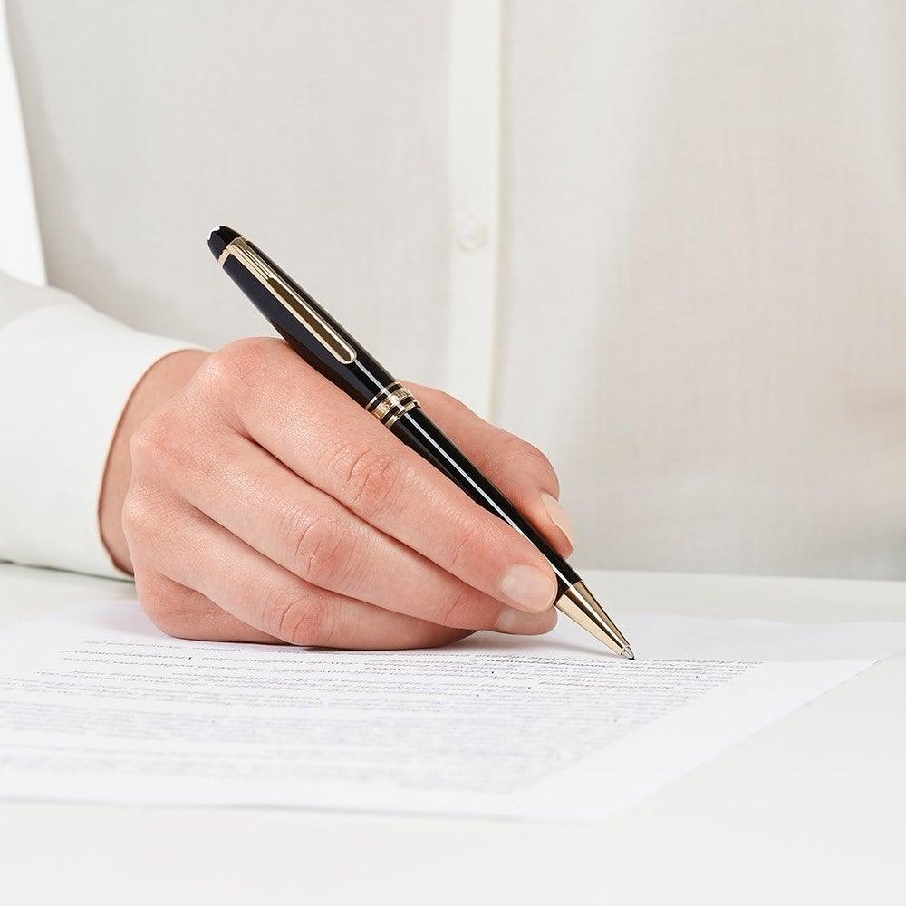 Montblanc penna a sfera Meisterstück Gold-Coated Classique 10883 nuova referenza 132453